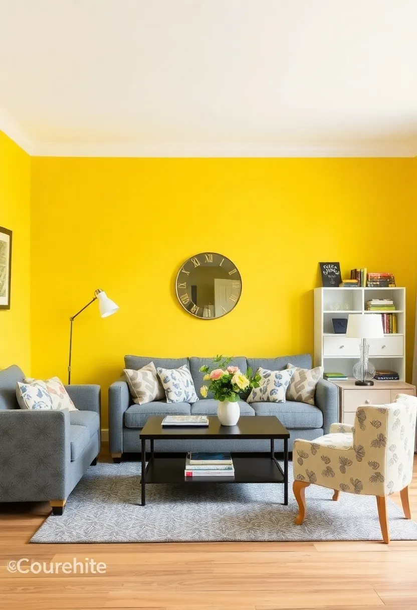 25+ Dulux Paint Ideas for Living Room Color Inspiration - 6. Cheerful Yellows for a Bright Vibe