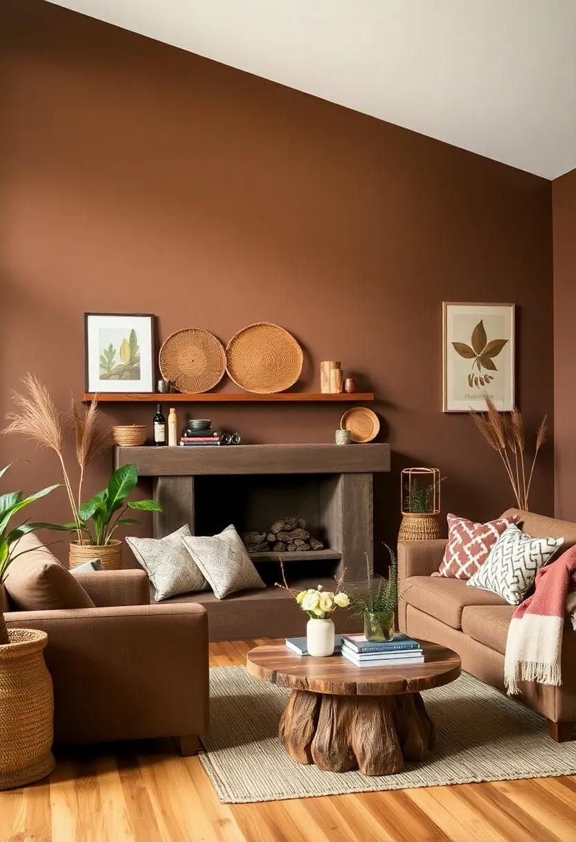 25+ Dulux Paint Ideas for Living Room Color Inspiration - 7. Earthy Browns for a Cozy Retreat
