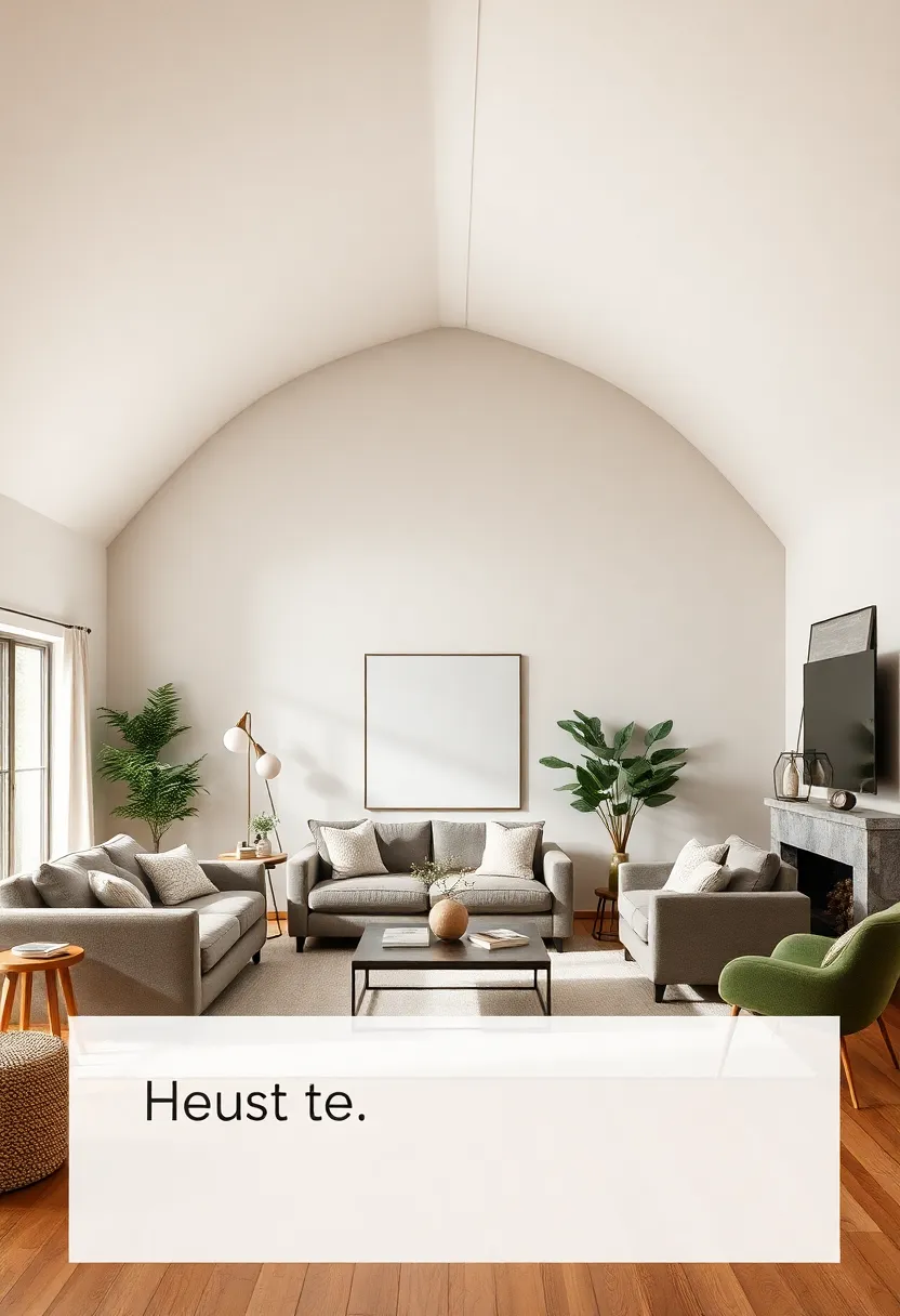 25+ Half Vaulted Ceiling Living Room Ideas for Spacious Style - 6. Earthy Color Schemes