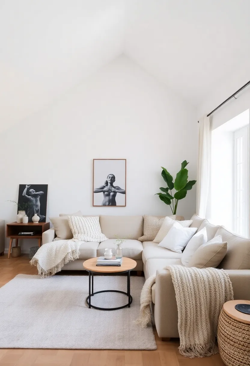 25+ Half Vaulted Ceiling Living Room Ideas for Spacious Style - 7. Textured Fabrics