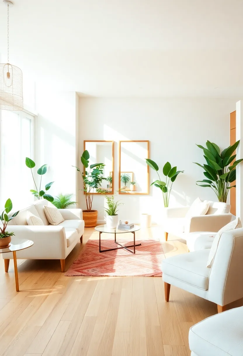 25+ Hardwood Floor Ideas for Living Room Warmth and Elegance - 2. Light Oak for a Bright and Airy Space