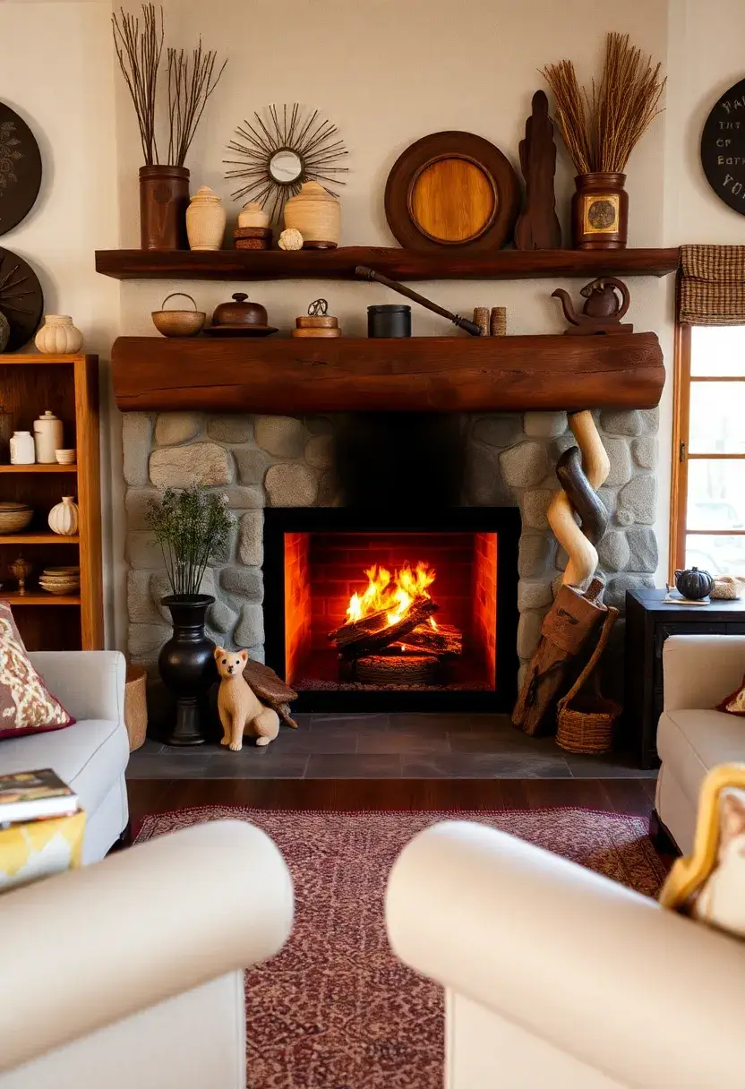 25+ Joanna Gaines Living Room Ideas for a Cozy Farmhouse Feel - 13. A Cozy Fireplace