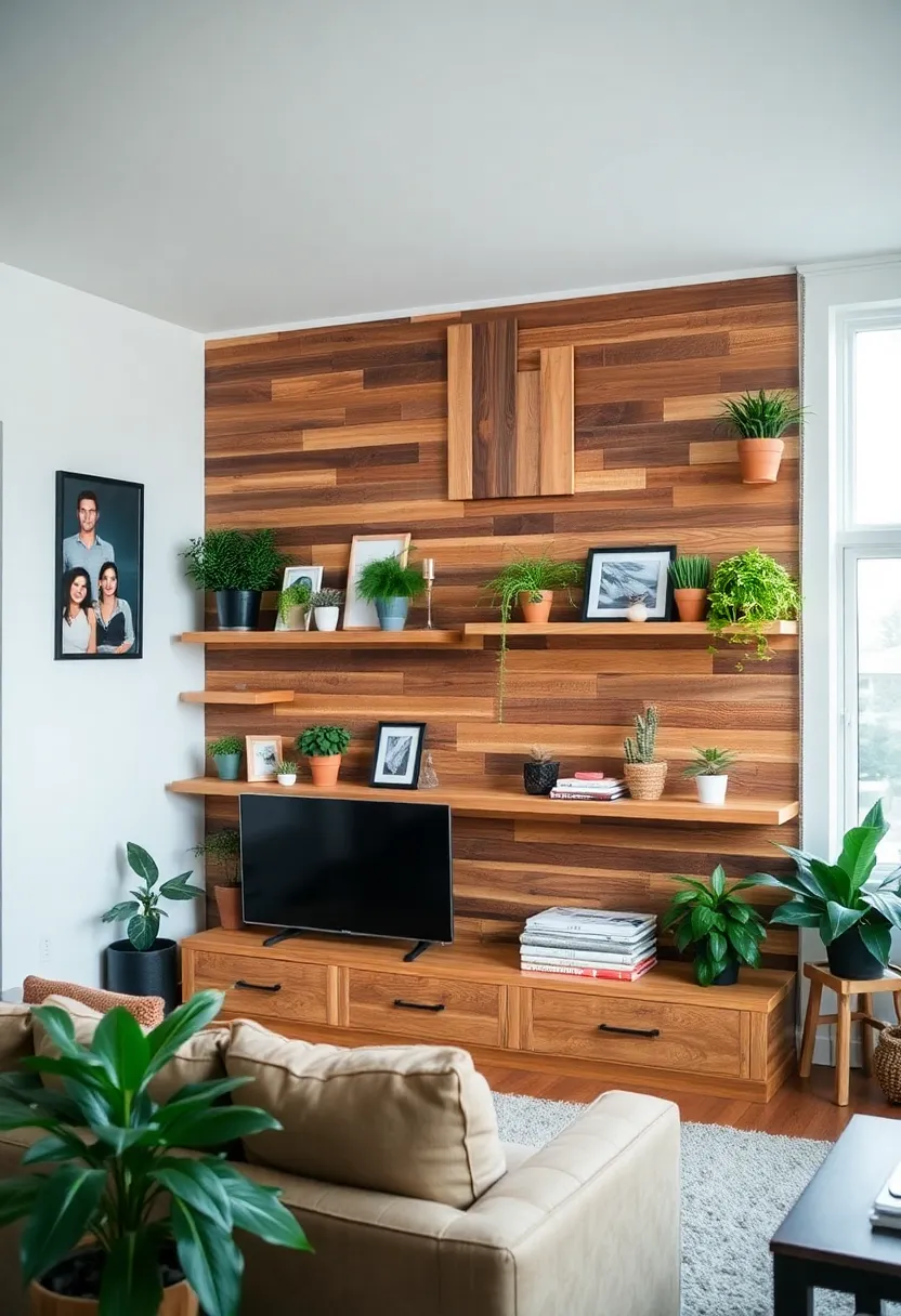 25+ Joanna Gaines Living Room Ideas for a Cozy Farmhouse Feel - 2. Reclaimed Wood Features