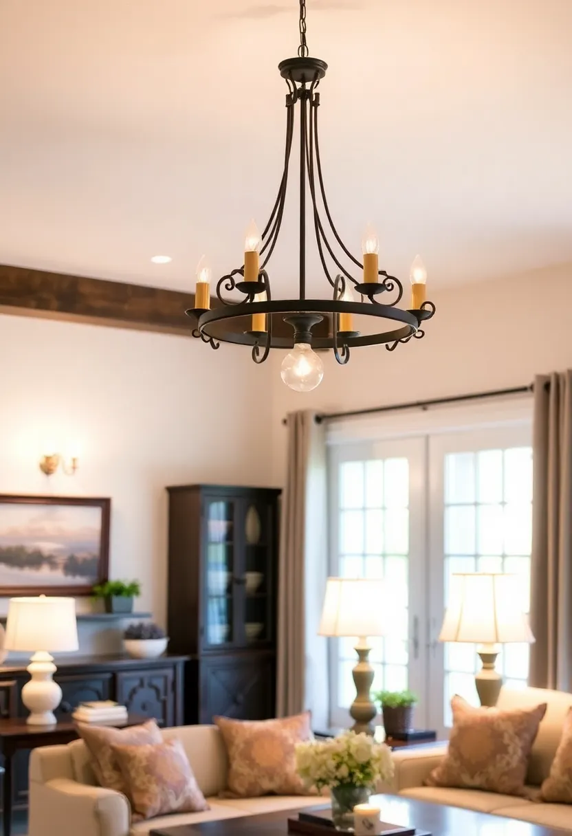 25+ Joanna Gaines Living Room Ideas for a Cozy Farmhouse Feel - 4. Farmhouse-Inspired Light Fixtures