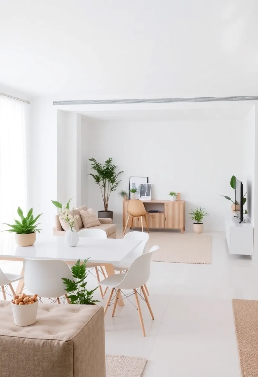 25+ Living Room Dining Room Combo Ideas for Open-Plan Spaces 1 25+ Living Room Dining Room Combo Ideas for Open-Plan Spaces - 1. Minimalist Magic: Sleek Lines and Simple Designs