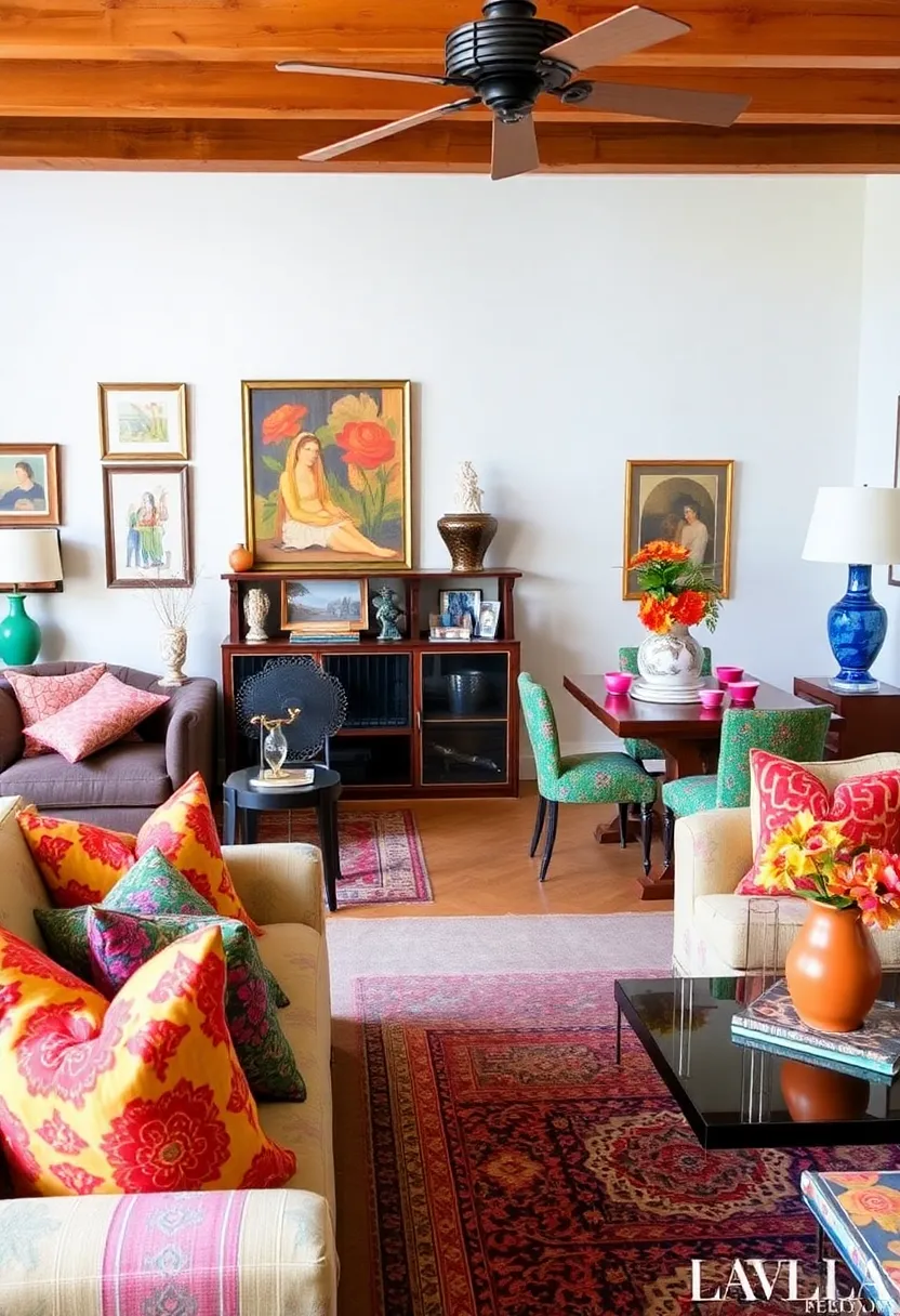 25+ Living Room Dining Room Combo Ideas for Open-Plan Spaces 85 25+ Living Room Dining Room Combo Ideas for Open-Plan Spaces - 13. Colorful Accents: Brighten Up the Space