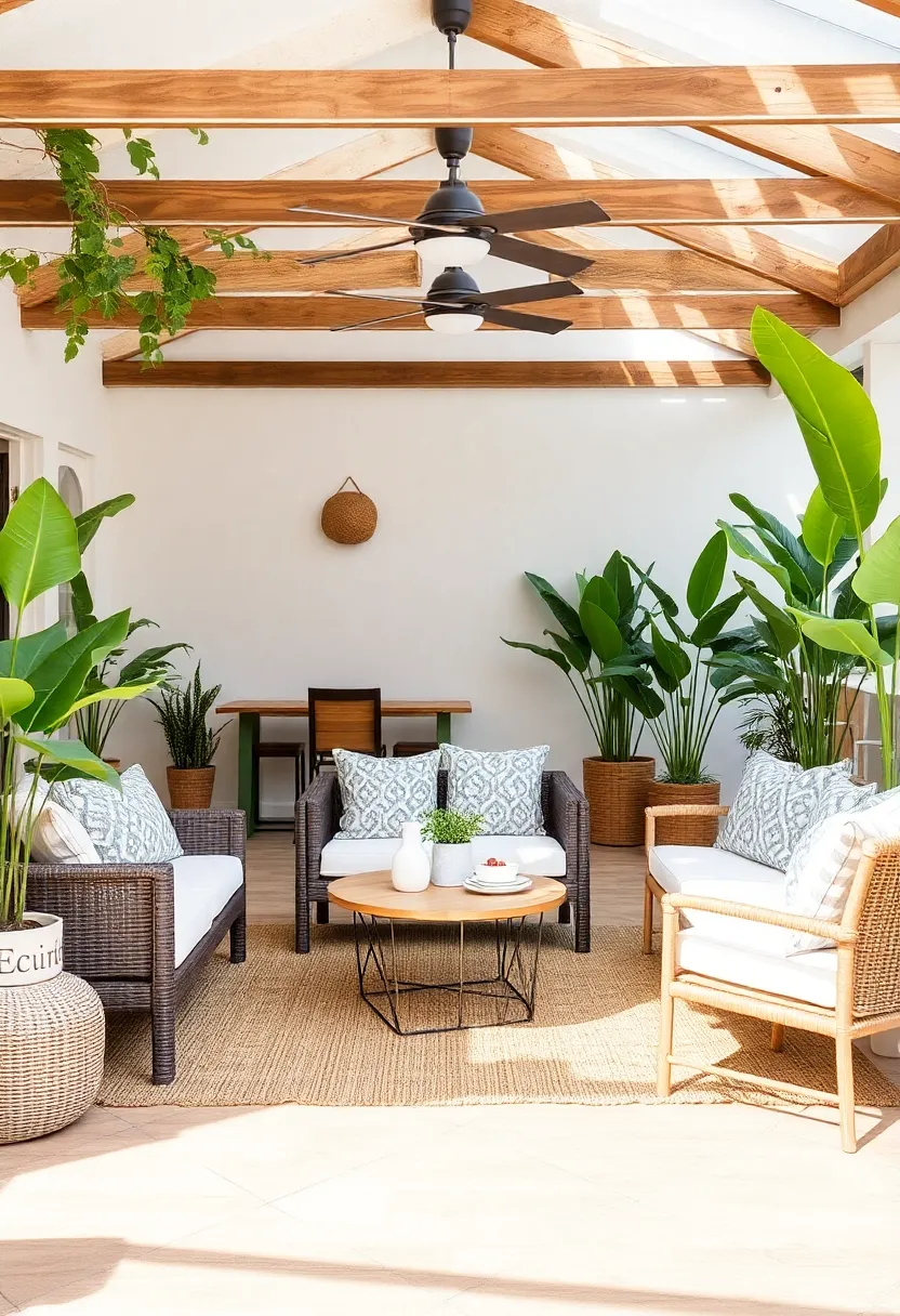 25+ Living Room Dining Room Combo Ideas for Open-Plan Spaces 99 25+ Living Room Dining Room Combo Ideas for Open-Plan Spaces - 15. Outdoor Vibes: Bring the Patio Inside