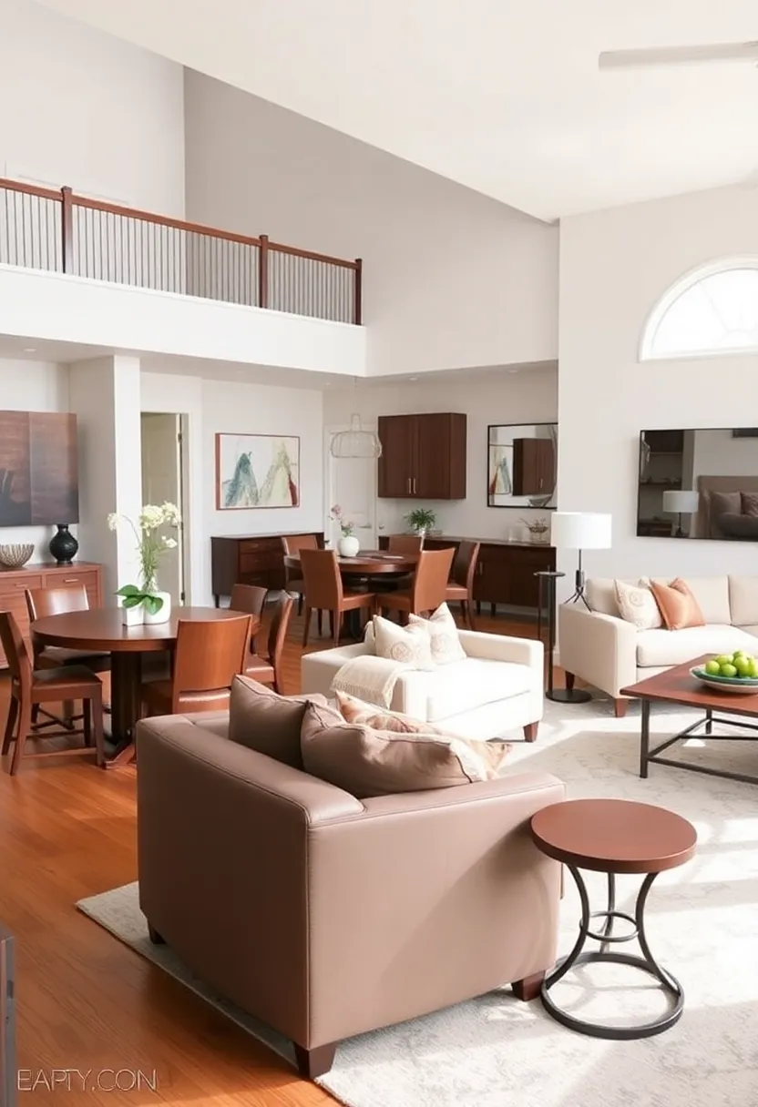 25+ Living Room Dining Room Combo Ideas for Open-Plan Spaces 139 25+ Living Room Dining Room Combo Ideas for Open-Plan Spaces - 21. Shared Elements: Creating Cohesion