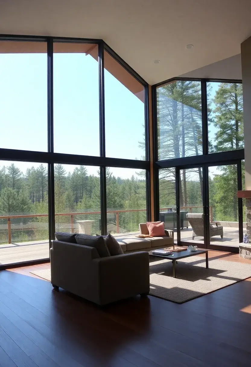 25+ Living Room Extension Ideas to Maximize Space and Light - 2. Large Windows and Glass Doors