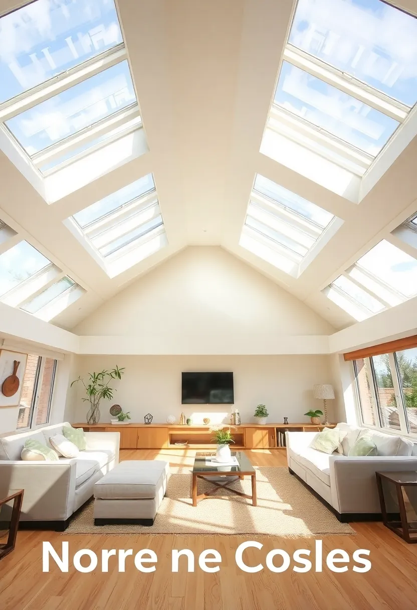 25+ Living Room Extension Ideas to Maximize Space and Light - 7. Skylights for Extra Light