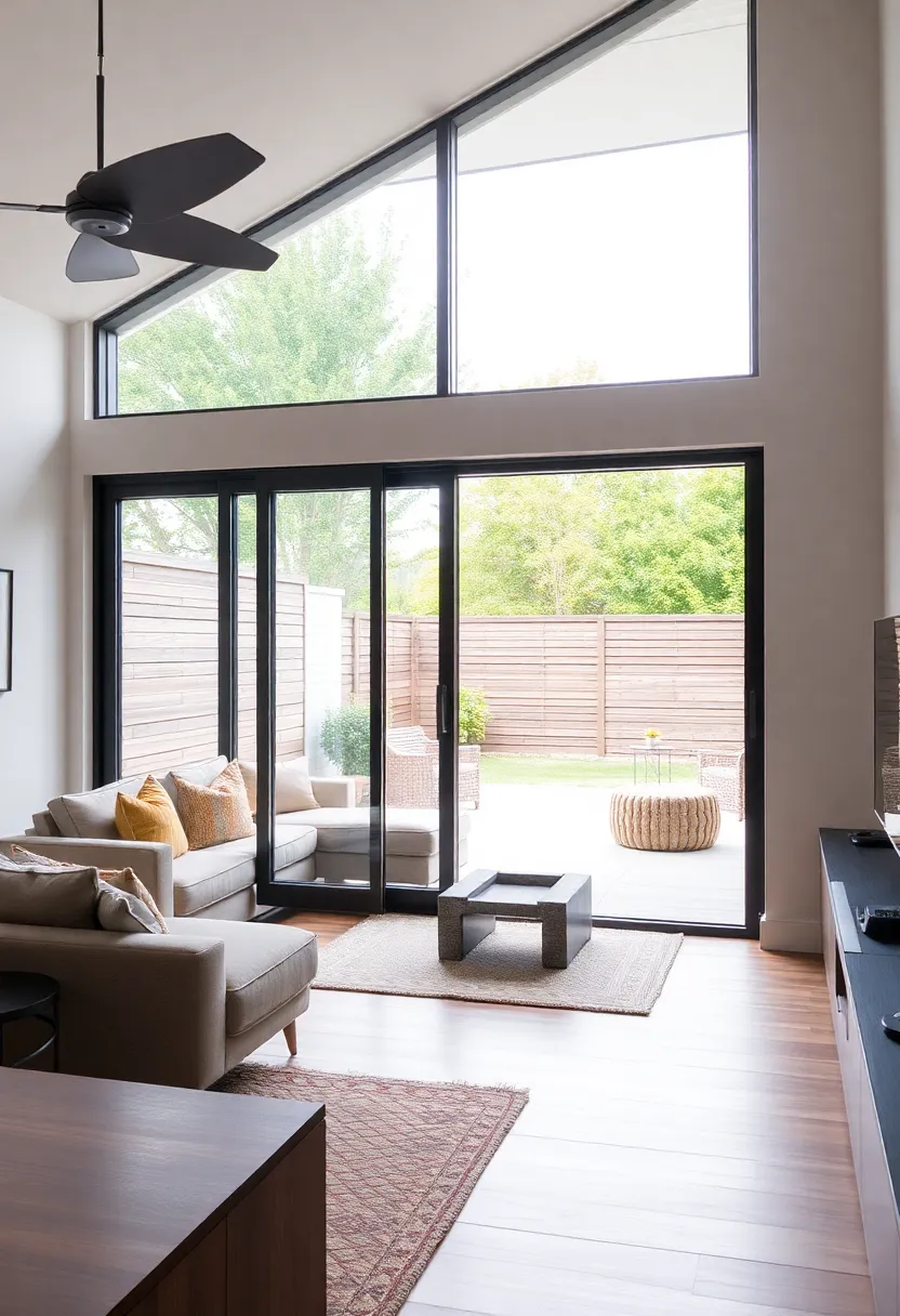 25+ Living Room Extension Ideas to Maximize Space and Light - 9. Sliding or Folding Doors