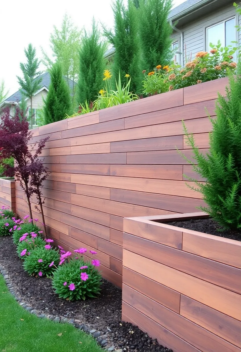 25+ Modern Retaining Wall Ideas for a Stunning Home Exterior 76 25+ Modern Retaining Wall Ideas for a Stunning Home Exterior - 12. Composite Wood Walls