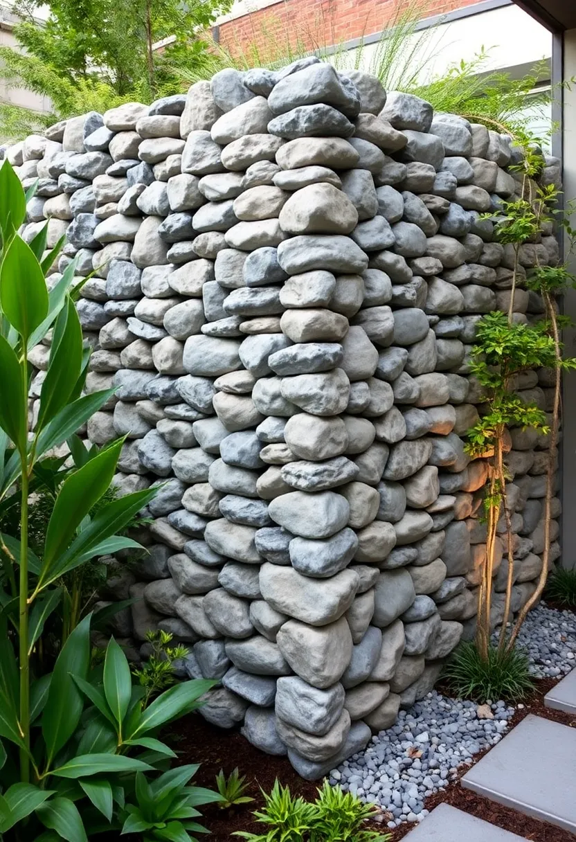 25+ Modern Retaining Wall Ideas for a Stunning Home Exterior 6 25+ Modern Retaining Wall Ideas for a Stunning Home Exterior - 2. Gabion Walls - Steel and Stone Combo