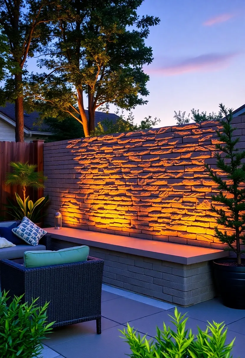 25+ Modern Retaining Wall Ideas for a Stunning Home Exterior 159 25+ Modern Retaining Wall Ideas for a Stunning Home Exterior - 25. Accent Lighted Walls