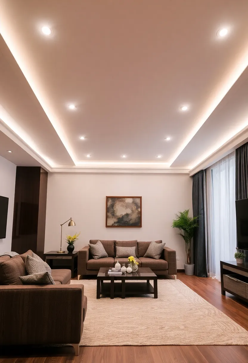 27+ Brilliant Lighting Ideas for Living Room with Low Ceiling You’ll Love - 4. Recessed Lighting for an Invisible Touch