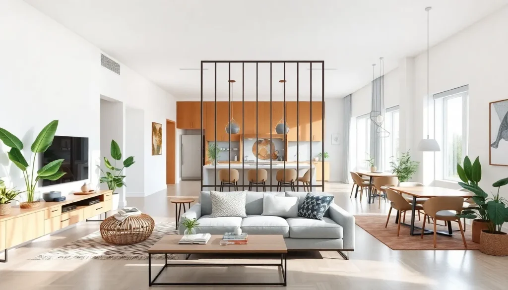 28+ Creative Ideas to Separate Dining Room from Living Room Beautifully