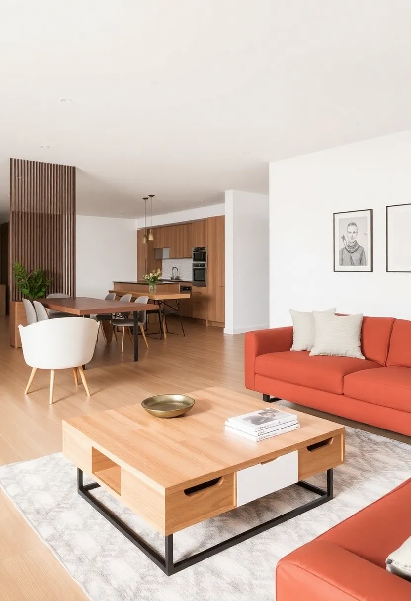 28+ Creative Ideas to Separate Dining Room from Living Room Beautifully 112 28+ Creative Ideas to Separate Dining Room from Living Room Beautifully - 18. Use Multi-Functional Furniture