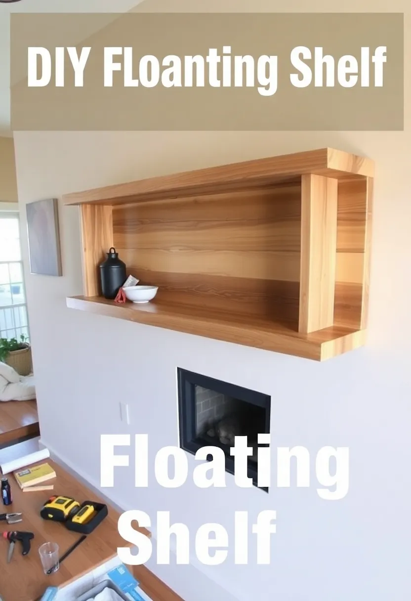 28+ Ideas for Floating Shelves in Living Room That Look Amazing 152 28+ Ideas for Floating Shelves in Living Room That Look Amazing - 24. Creative DIY Floating Shelves