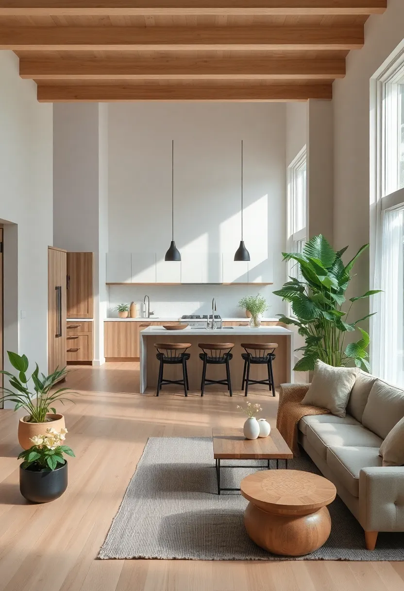 30+ Apartment Small Open Plan Kitchen Living Room Ideas That Work 99 30+ Apartment Small Open Plan Kitchen Living Room Ideas That Work - 15. Zen-Inspired Spaces