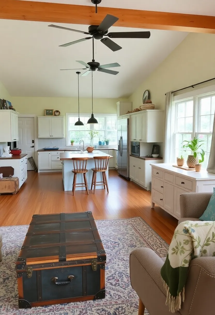 30+ Apartment Small Open Plan Kitchen Living Room Ideas That Work 134 30+ Apartment Small Open Plan Kitchen Living Room Ideas That Work - 20. Repurposed Furniture Ideas