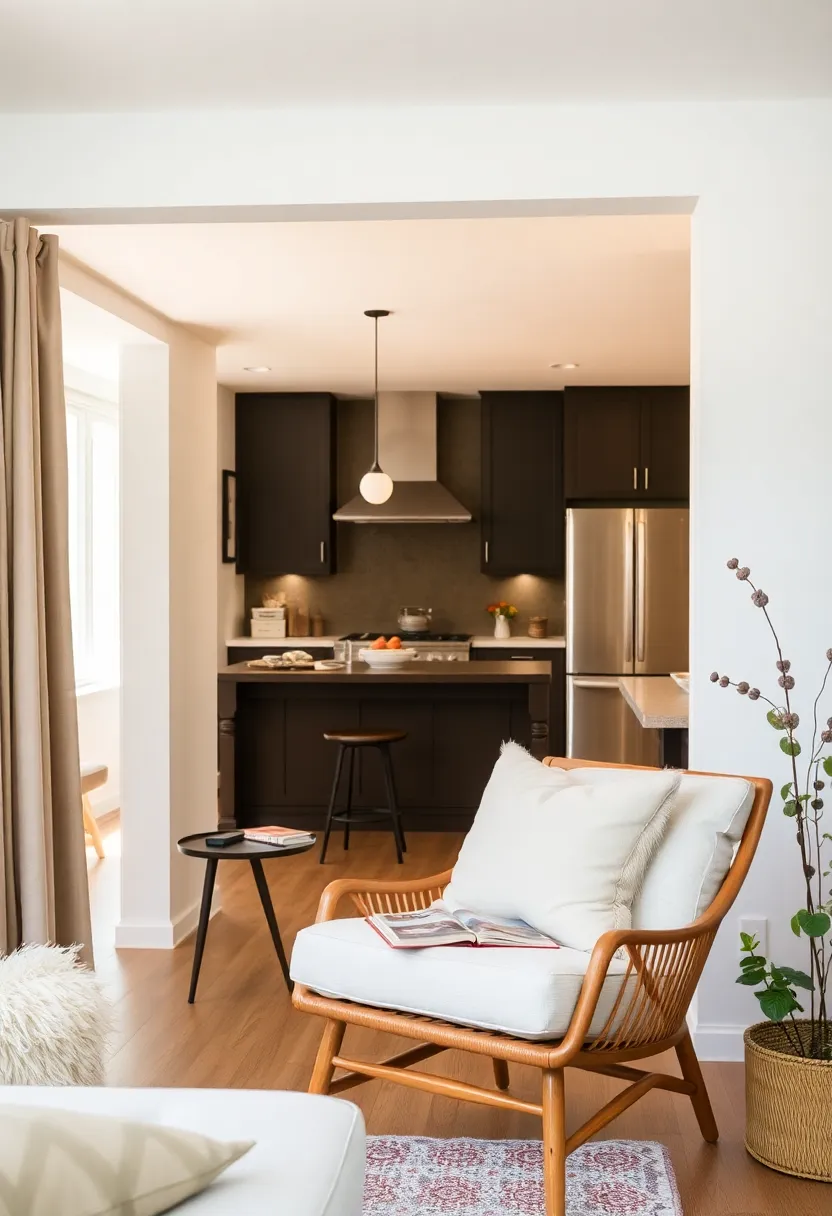 30+ Apartment Small Open Plan Kitchen Living Room Ideas That Work 141 30+ Apartment Small Open Plan Kitchen Living Room Ideas That Work - 21. Cozy Nooks for Reading