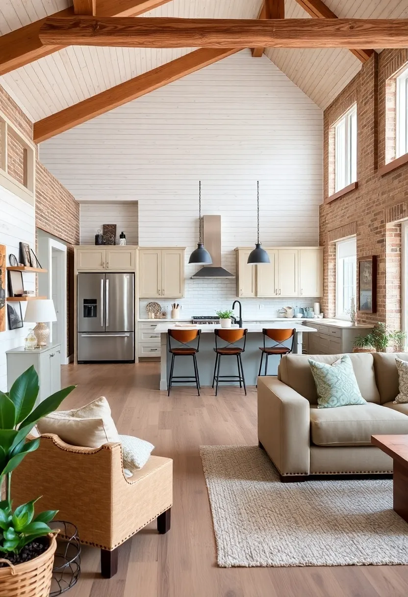 30+ Apartment Small Open Plan Kitchen Living Room Ideas That Work 169 30+ Apartment Small Open Plan Kitchen Living Room Ideas That Work - 25. Textured Wall Treatments