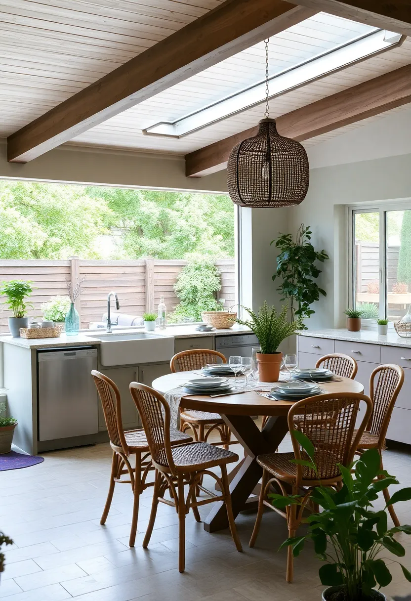 30+ Beautiful Kitchen Diner Living Room Ideas for Open Spaces - 19. Outdoor Integration: Blurring Boundaries