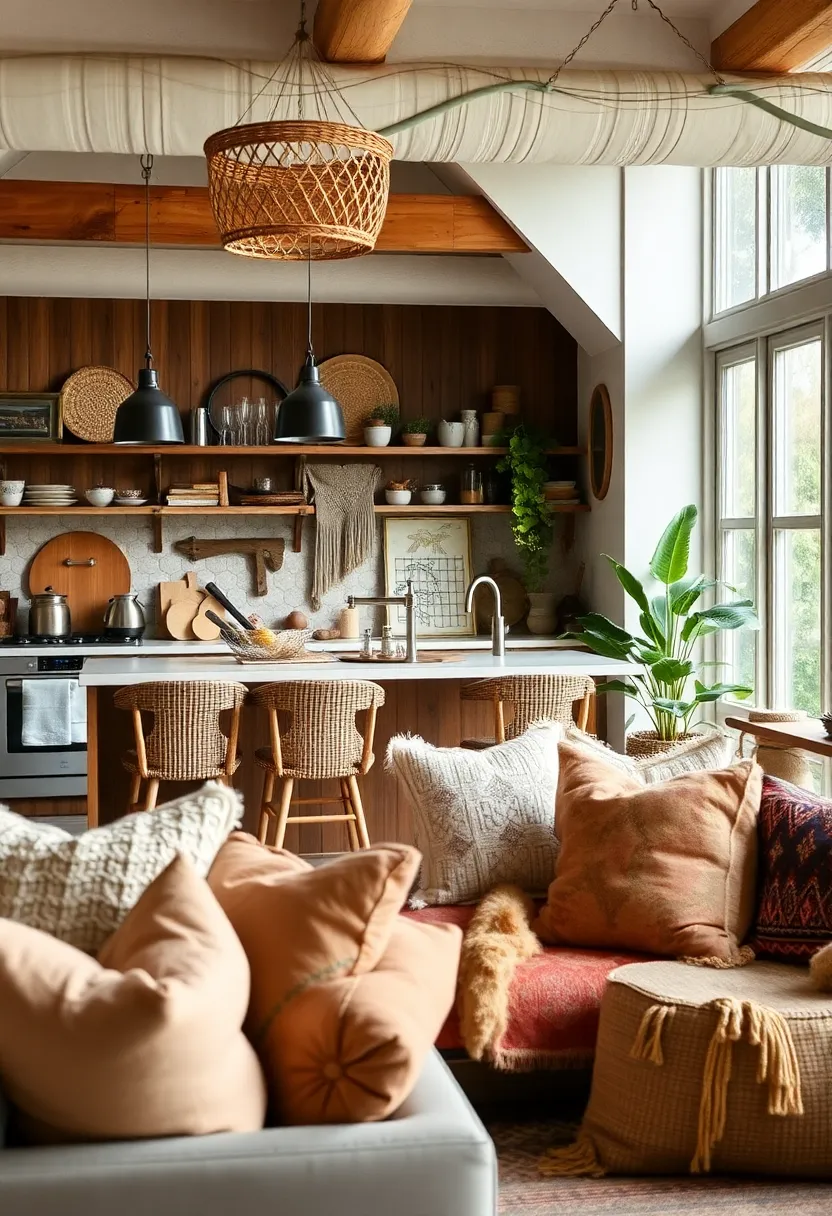 30+ Beautiful Kitchen Diner Living Room Ideas for Open Spaces - 21. Texture Play: The Importance of Layers