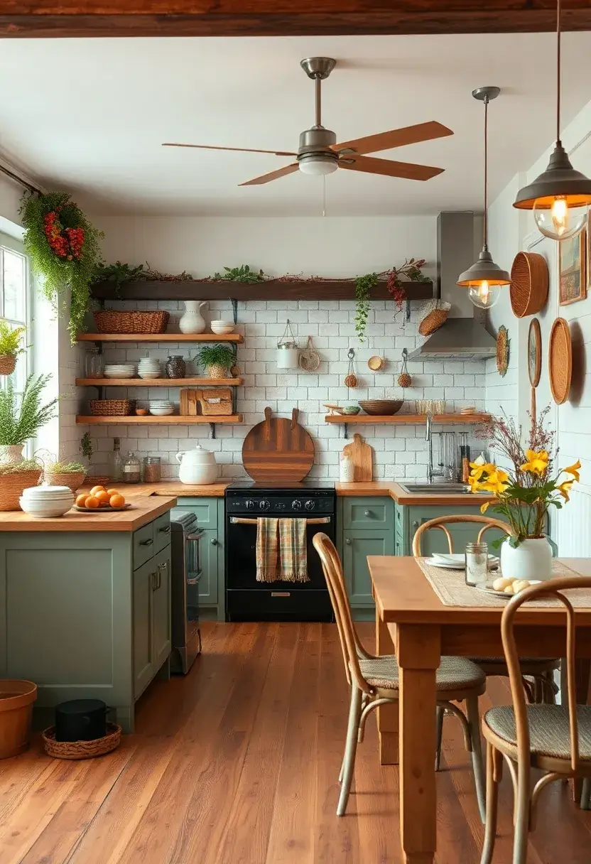 30+ Beautiful Kitchen Diner Living Room Ideas for Open Spaces - 22. Seasonal Decor: Changing with the Times