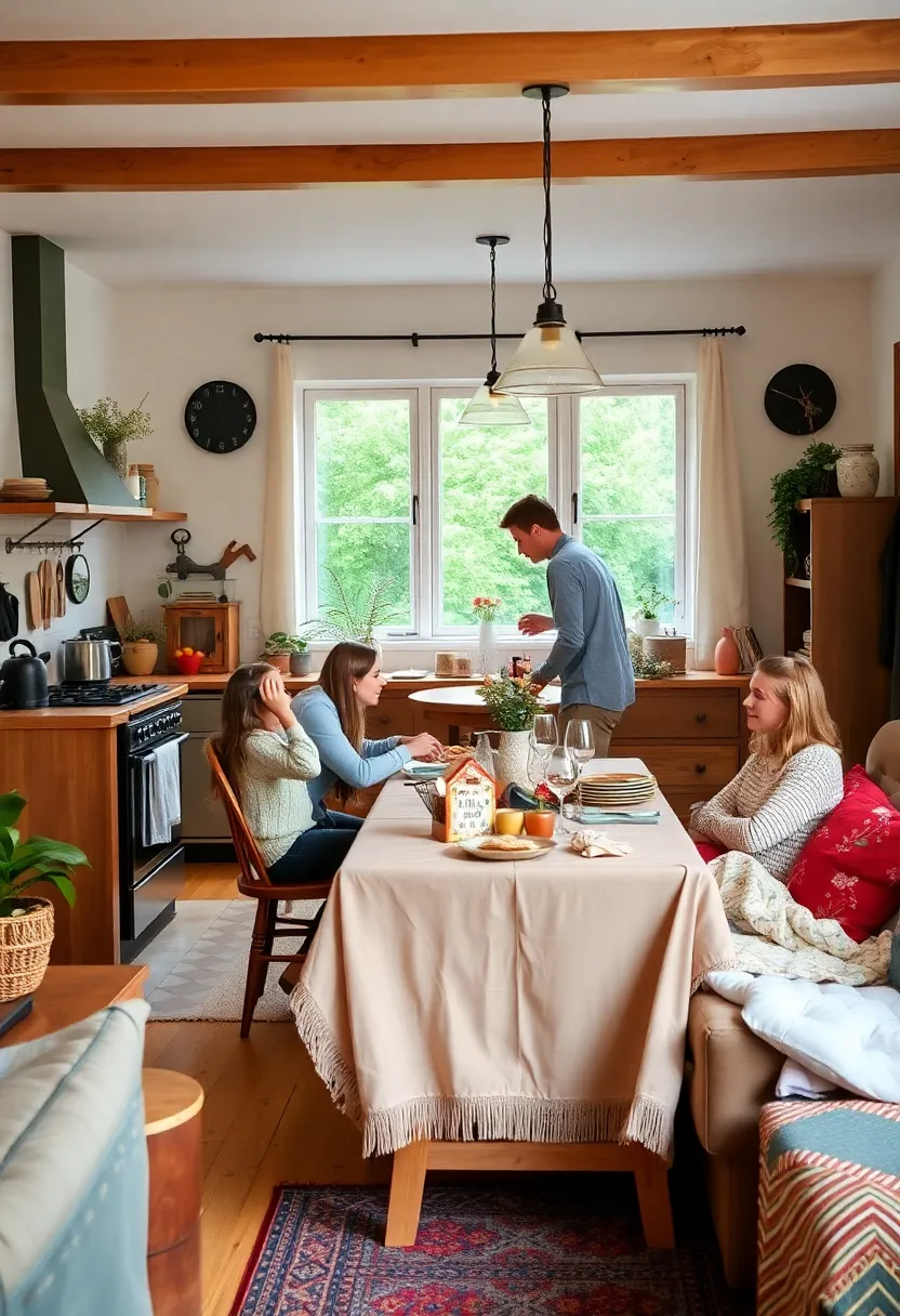 30+ Beautiful Kitchen Diner Living Room Ideas for Open Spaces - 30. Lasting Memories: The Heart of the Home