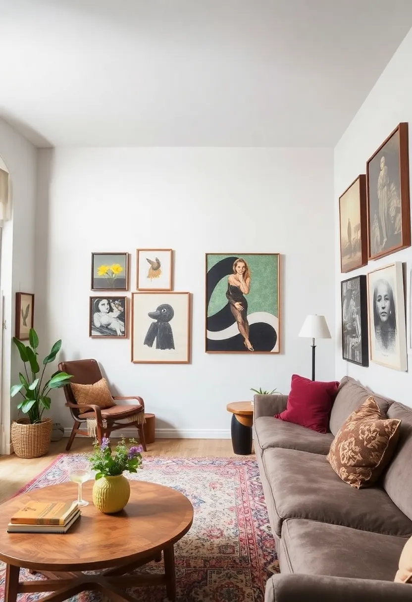 30+ Clever Ideas for Small Living Room with Kitchen Combo - 15. Art and Decor Layering