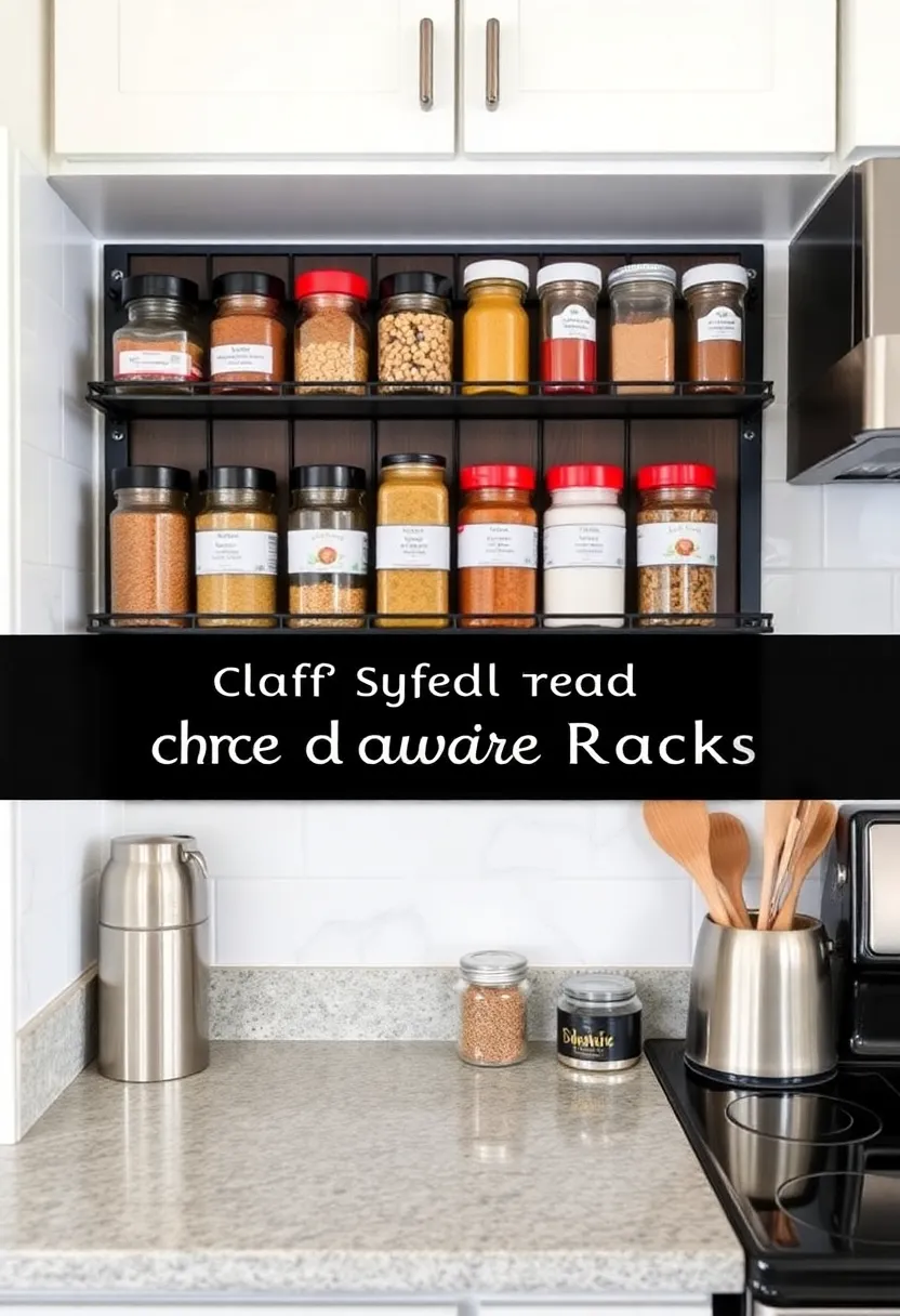 30+ Clever Ideas for Small Living Room with Kitchen Combo - 20. Magnetic Spice Racks