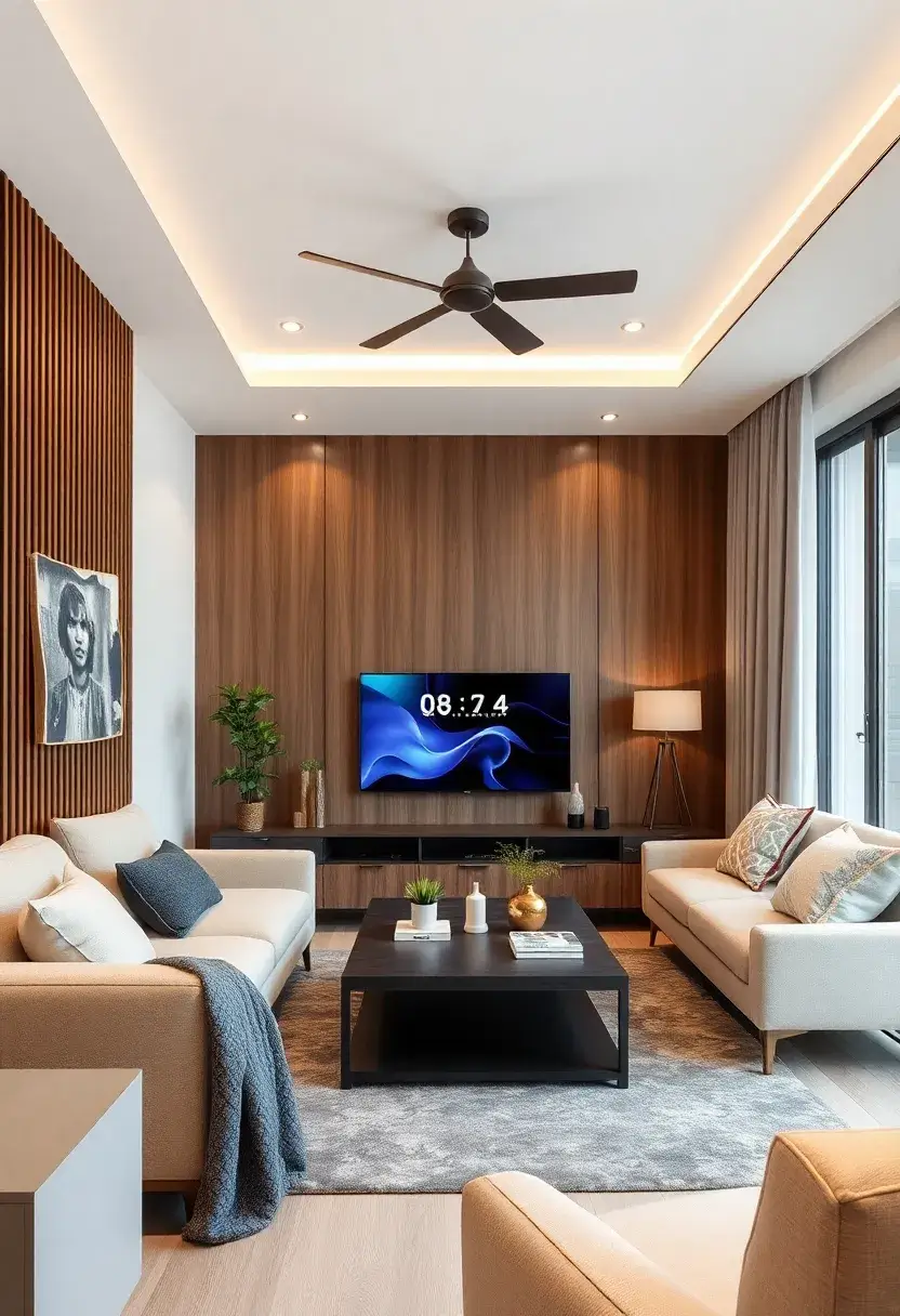 30+ Clever Ideas for Small Living Room with Kitchen Combo - 25. Integrated Technology