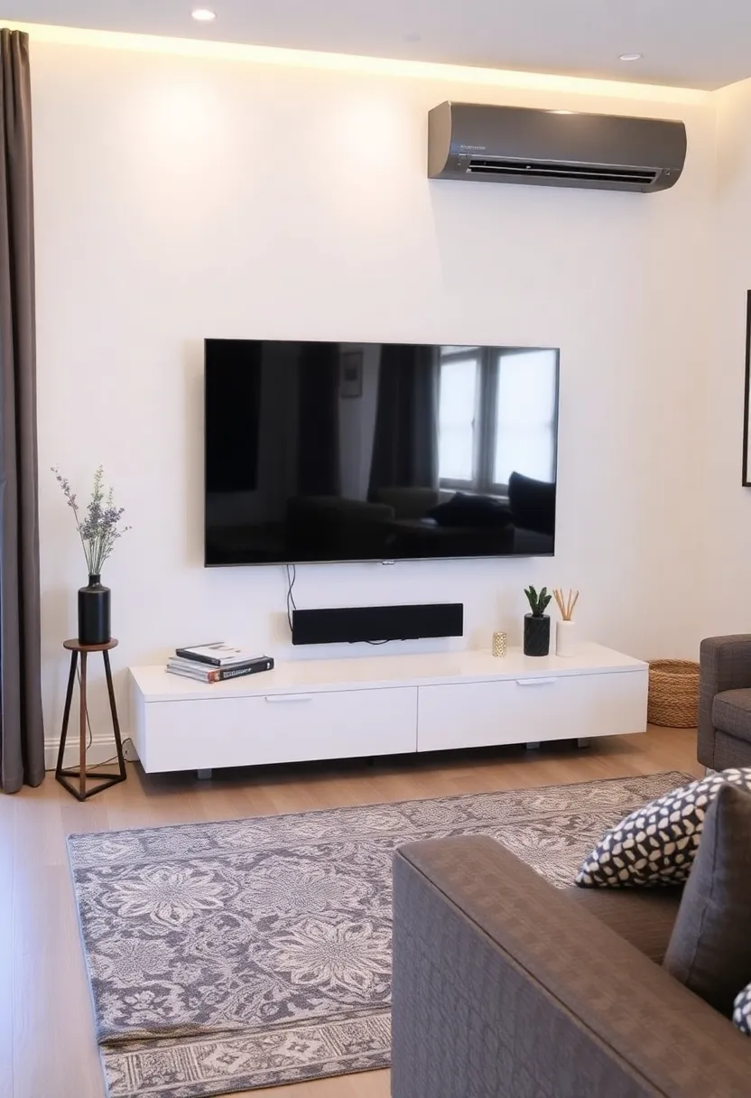 30+ Clever Ideas to Hide Your TV in the Living Room Seamlessly - 20. Hidden Cables