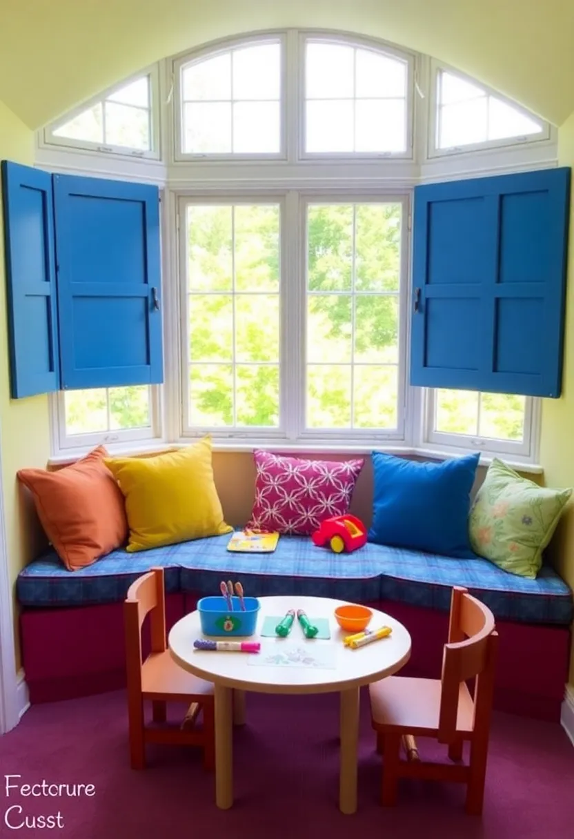 30+ Cozy Bay Window Ideas for Living Room Seating and Style - 5. Family-Friendly Fun