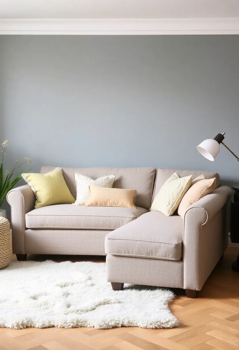 30+ Cozy Corner Sofa Ideas for Every Type of Living Room - 23. Felted Fabrics