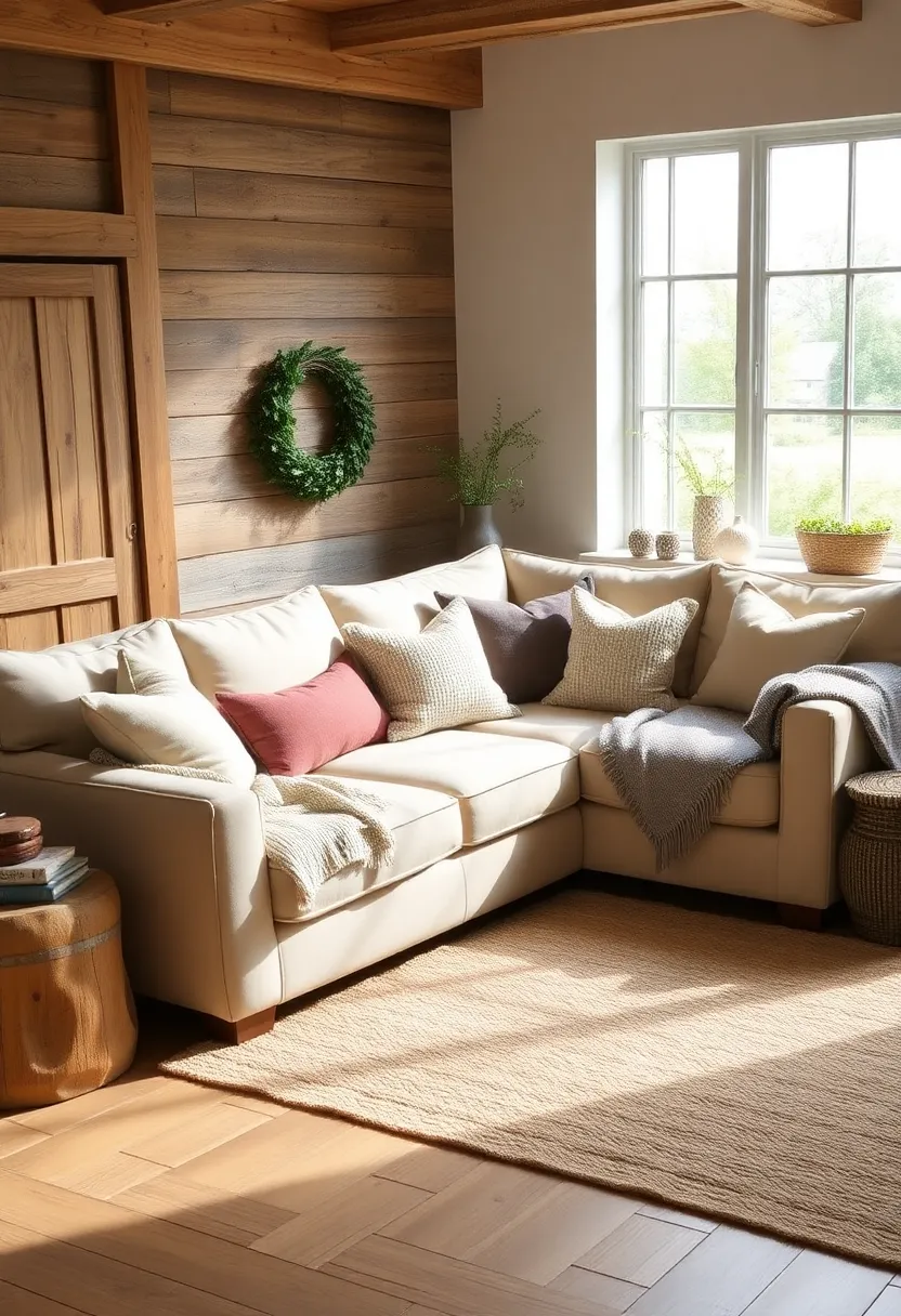 30+ Cozy Corner Sofa Ideas for Every Type of Living Room - 3. Modern Farmhouse