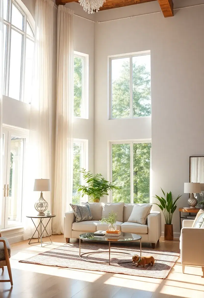 30+ Creative Ideas for Big Living Rooms That Feel Warm and Inviting - 28. Emphasize Natural Light