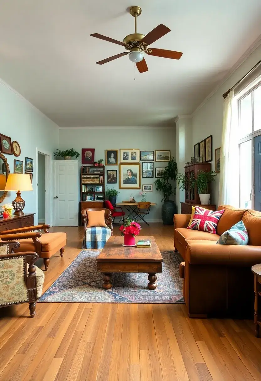 30+ Creative Ideas for Big Living Rooms That Feel Warm and Inviting - 4. Mix Vintage and Modern Furniture