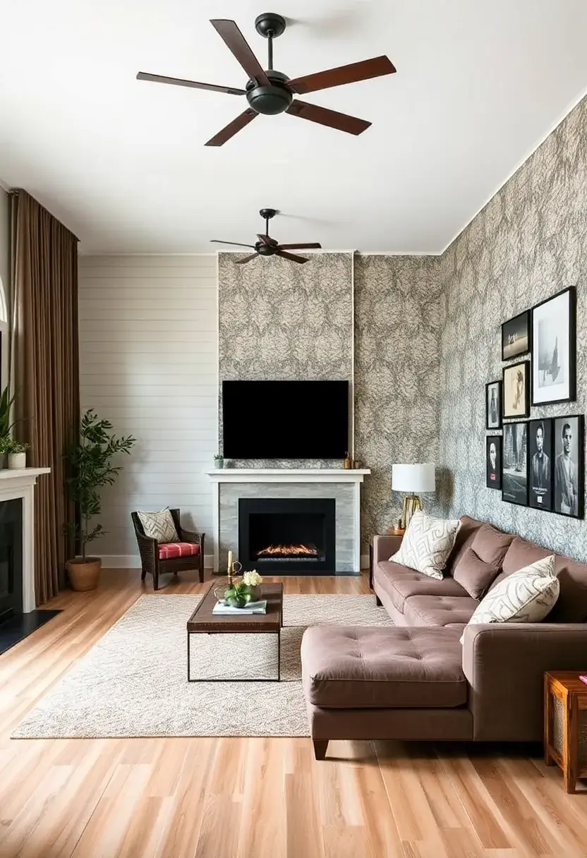 30+ Design Ideas for a Long Living Room That Flows Naturally 71 30+ Design Ideas for a Long Living Room That Flows Naturally - 11. Textured Wall Treatments