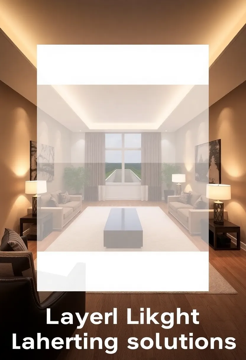 30+ Design Ideas for a Long Living Room That Flows Naturally 120 30+ Design Ideas for a Long Living Room That Flows Naturally - 18. Layered Lighting