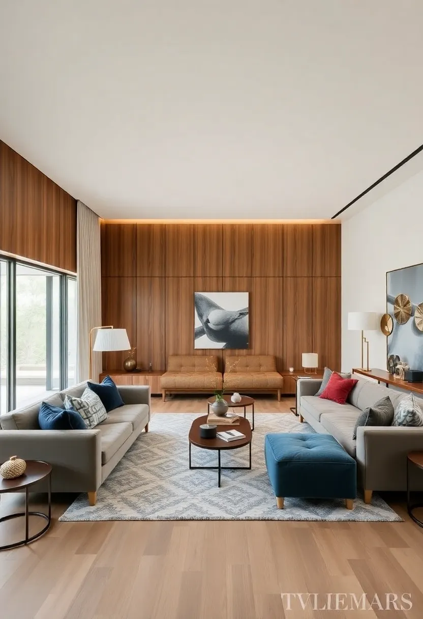 30+ Design Ideas for a Long Living Room That Flows Naturally 176 30+ Design Ideas for a Long Living Room That Flows Naturally - 26. Statement Furniture Pieces