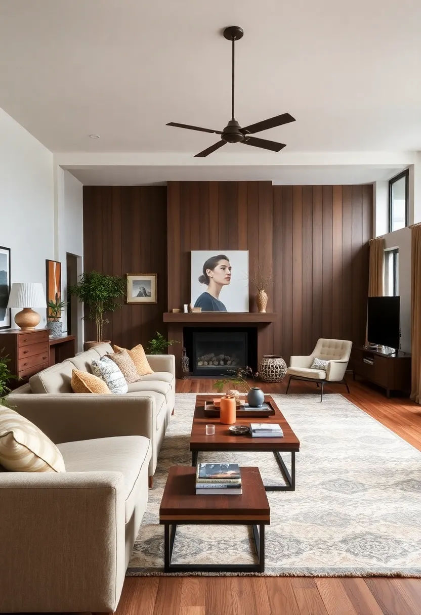 30+ Design Ideas for a Long Living Room That Flows Naturally 197 30+ Design Ideas for a Long Living Room That Flows Naturally - 29. Mixing Old and New