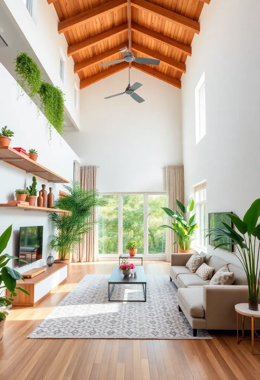 30+ Design Ideas for a Long Living Room That Flows Naturally 36 30+ Design Ideas for a Long Living Room That Flows Naturally - 6. Embrace Vertical Space