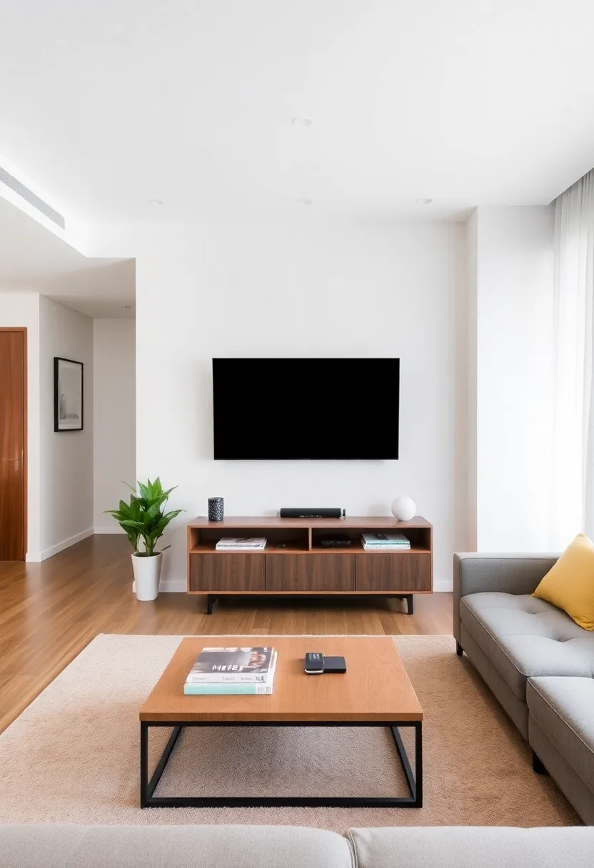 30+ Design Ideas for a Long Living Room That Flows Naturally 50 30+ Design Ideas for a Long Living Room That Flows Naturally - 8. Smart Television Placement