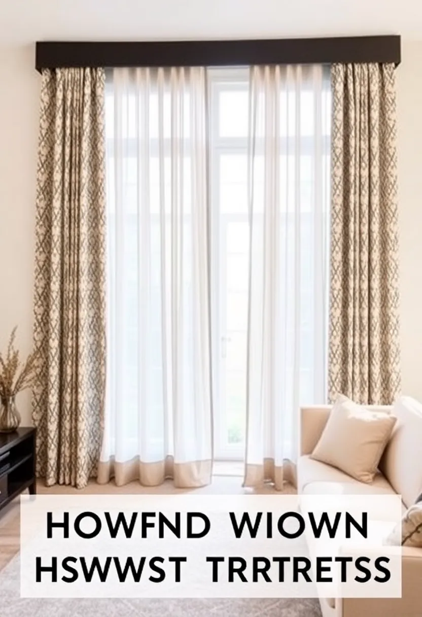 30+ Eclectic Living Room Ideas to Express Your Personality - 16. Creative Window Treatments