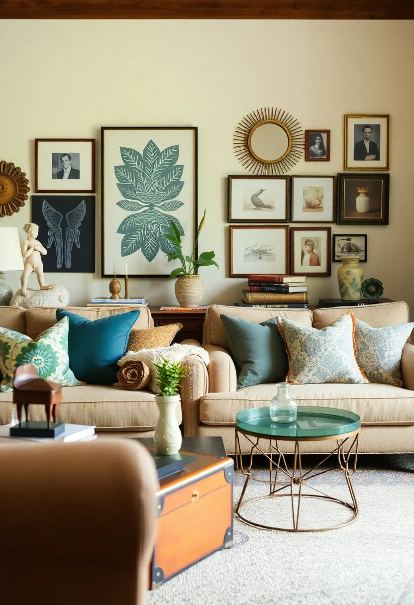 30+ Eclectic Living Room Ideas to Express Your Personality - 26. Unexpected Decor Elements