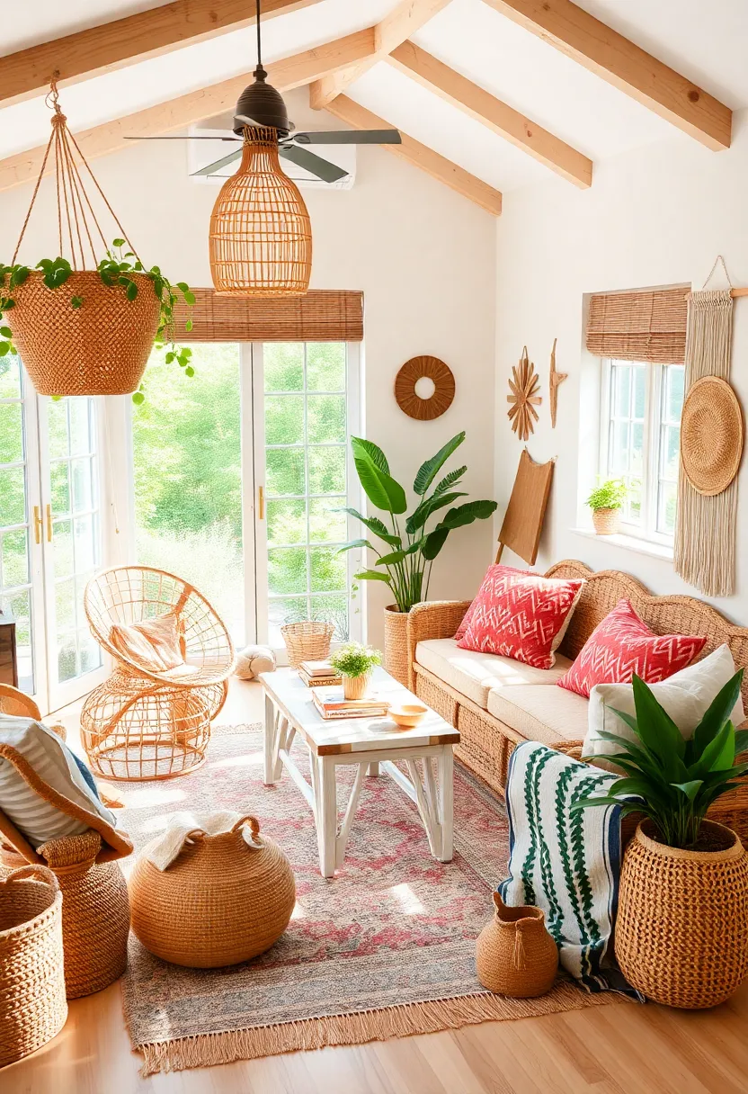 30+ Eclectic Living Room Ideas to Express Your Personality - 4. Bohemian Touches
