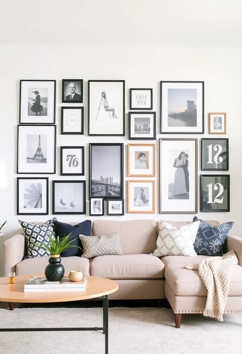 30+ Eclectic Living Room Ideas to Express Your Personality - 5. Eclectic Wall Art