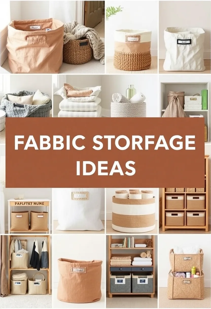 30+ Fabric Storage Ideas to Keep Your Home Organized and Chic - 1. Stylish Fabric Storage Bins